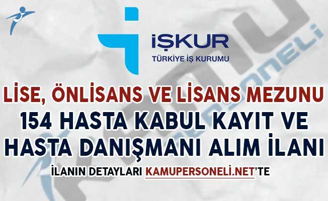 154 Hasta Kabul Kayit Gorevlisi Ve Hasta Danismani Alim Ilani Yayimlandi