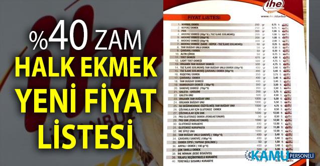 istanbul halk ekmek yeni fiyat listesi halk ekmek zammi sonrasi ekmek ve simit fiyatlari